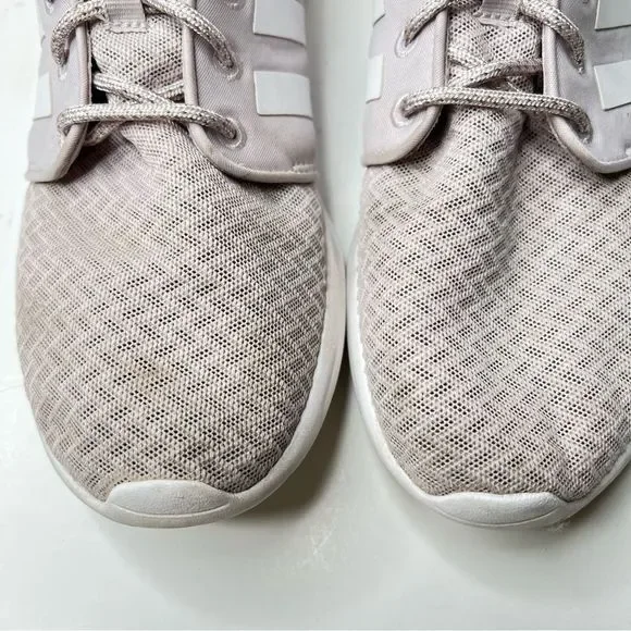 Adidas Women's QT Racer Pink Lavender Memory Foam Running Shoes Size 9.5 - Picture 3 of 8